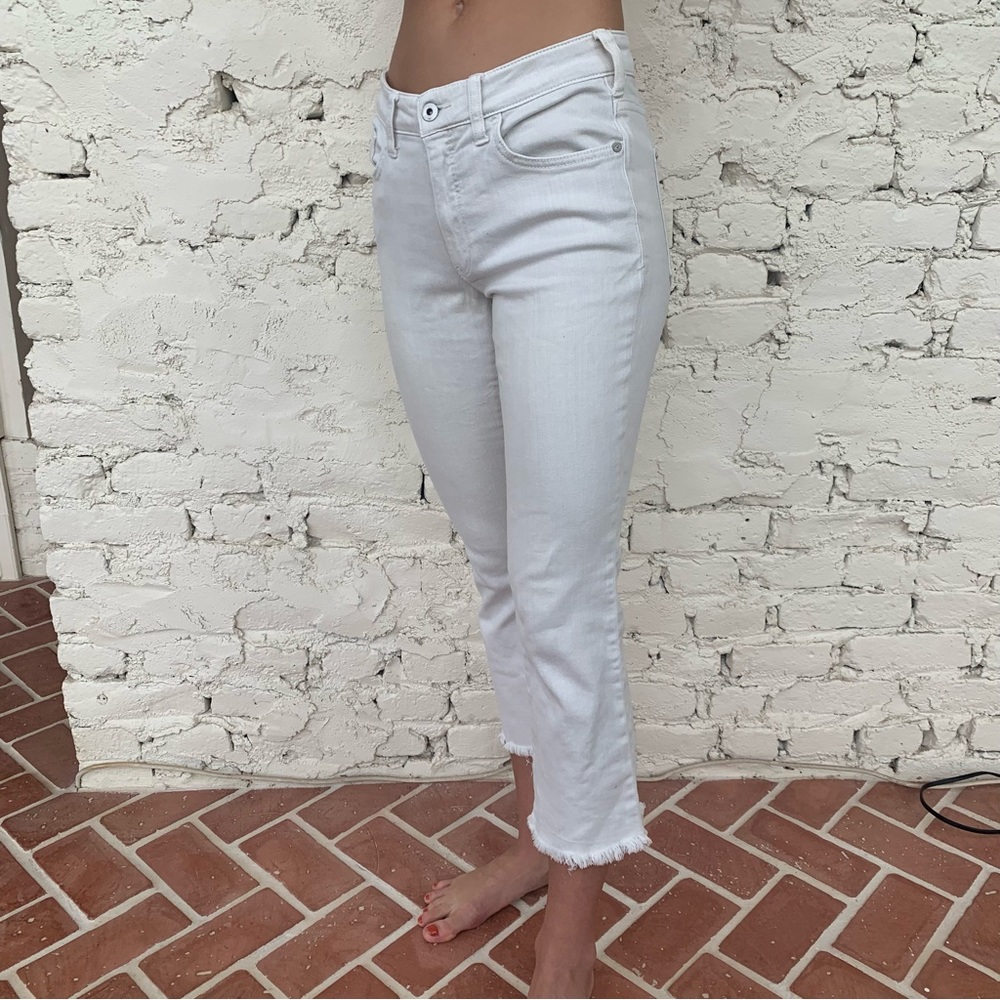 White Denim Capris